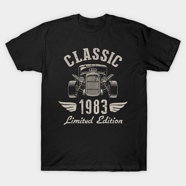 39 Year Old Gift Classic 1983 Limited Edition 39th Birthday T-Shirt by Vikfom